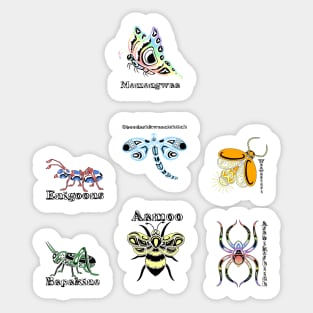 Ojibwe Insects 01 Sticker